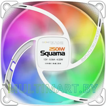 Набор вентиляторов Geometric Future Squama 2501 ARGB Triple Pack (белый) картинка 4